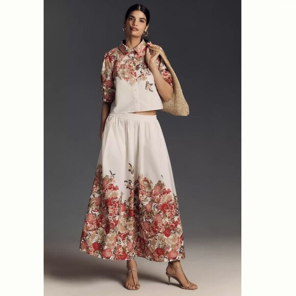 Maeve Dresses & Skirts - Anthropologie Maeve Pull-On Circle Skirt